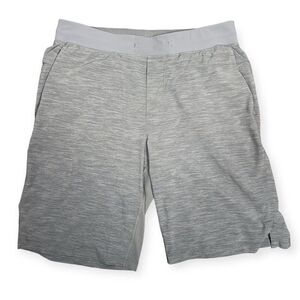 Lululemon Men's Large Grey Unlined‎ Athletic Training Shorts 10.5” Inseam